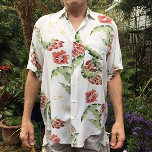 BACK EAST Men's Rayon Hawaiian Shirt
